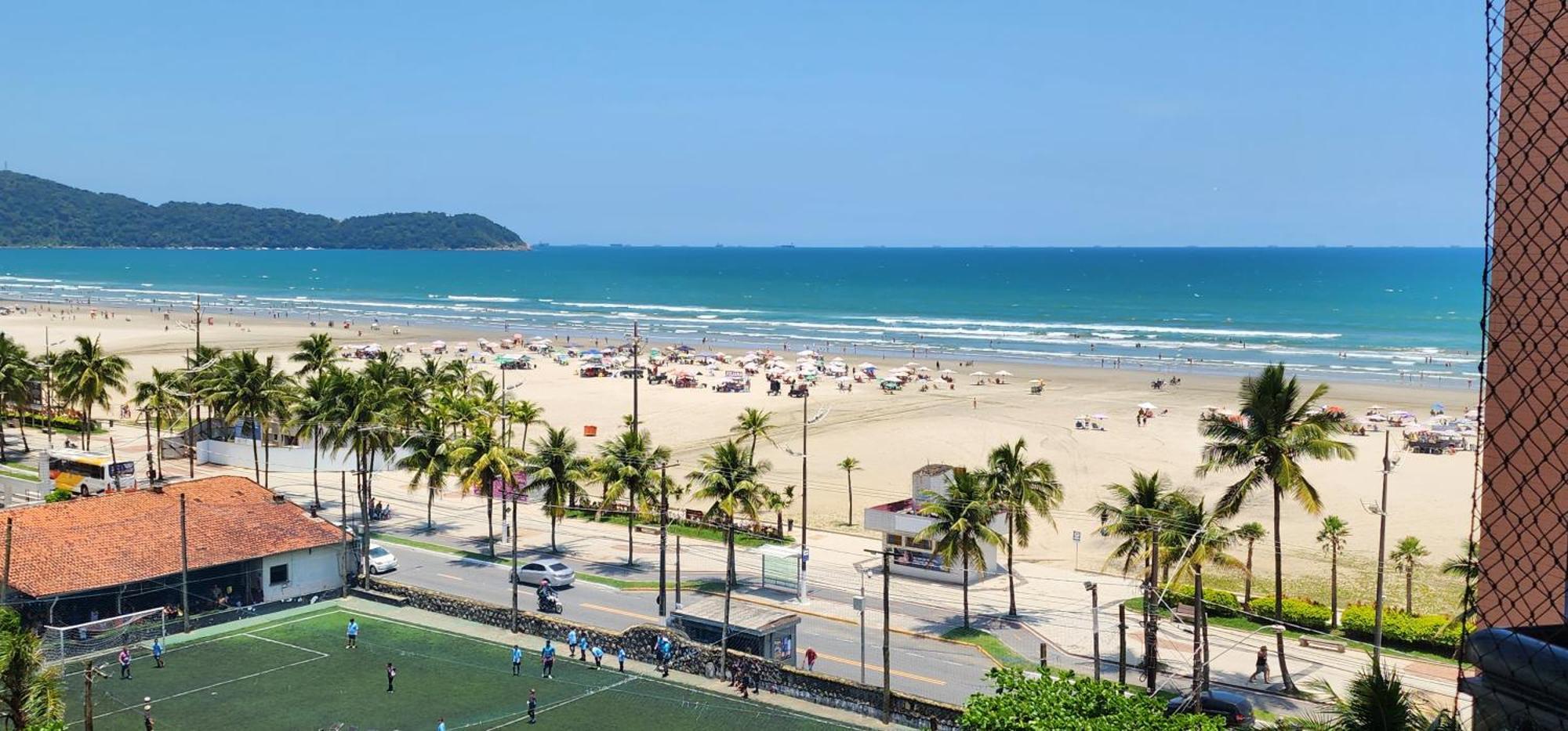 Apto Frente Mar Em Praia Grande Luaran gambar
